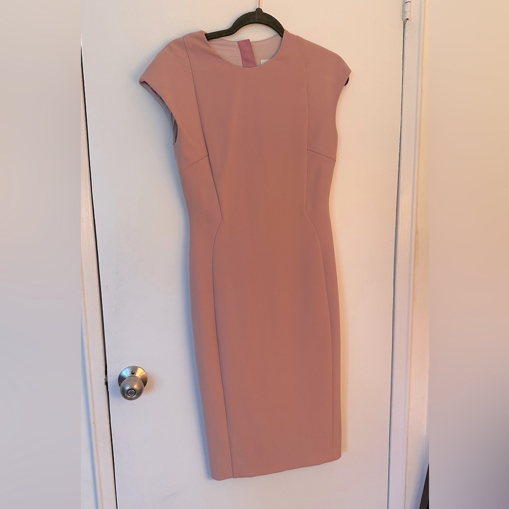 LK Bennett sheath dress in Blush